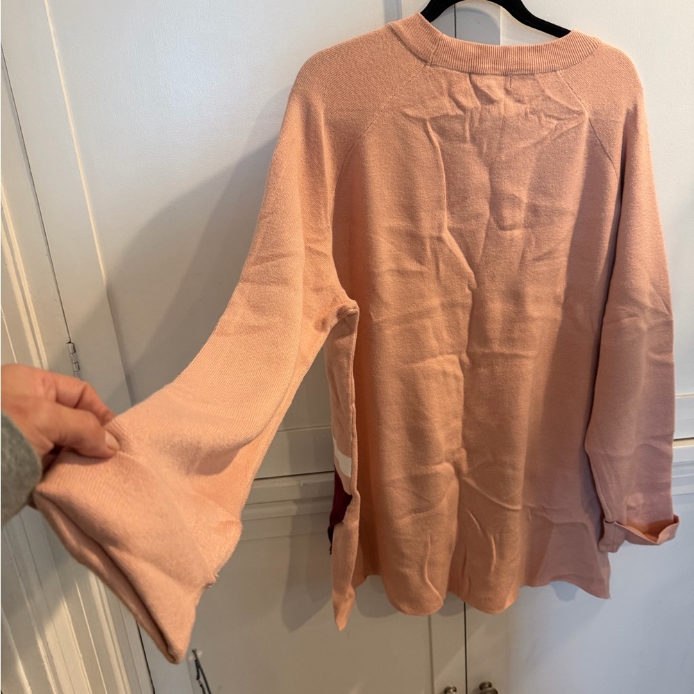 Liz Claiborne Peach and Burgundy Women's Top - Picture 3 of 5
